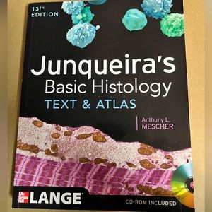 Junqueira's Basic Histology TEXT & ATLAS Textbook 13th edition